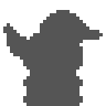 An undiscovered critter's silhouette